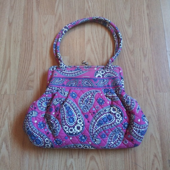 vera bradley purple paisley purse